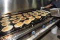 Man Cooking In A Real Grungy Dirty Restaurant Industrial & Commercial Kitchen Royalty Free Stock Photo