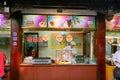 Man cooking street food in China