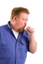 Man Coughing Royalty Free Stock Photo