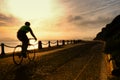 Man cycling at Golden Gate National Recreation Area Royalty Free Stock Photo