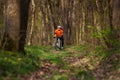 Man cyclist riding the bicycle Royalty Free Stock Photo