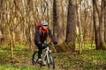 Man cyclist riding the bicycle Royalty Free Stock Photo