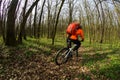 Man cyclist riding the bicycle Royalty Free Stock Photo