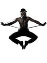 Man dancer dancing cabaret burlesque Royalty Free Stock Photo