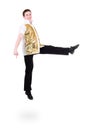 Man dancer jumping Royalty Free Stock Photo