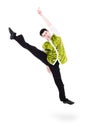 Man dancer jumping Royalty Free Stock Photo