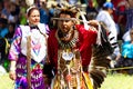 Native American Man dancer at the 2017 Kahnawake Pow Wow-Stock photos