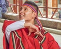 Man Dancing Traditional Ecuadorian Indigenous Dance