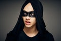 man with a dark mask horror fantasy dark background halloween