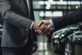 man dealer service vehicle auto dealership business salesman automobile car buyer. Generative AI.