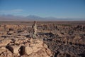 Man in Death Valley, Atacama Desert, Chile Royalty Free Stock Photo