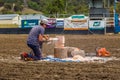 Murrurundi, NSW, Australia, 2018, February 24: Demonstration of Chainsaw Art