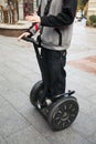 Man demostrating Segway