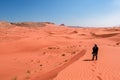 Man in the desert Royalty Free Stock Photo