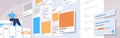 man developer creating mobile app ui interface web application development program software optimization Royalty Free Stock Photo