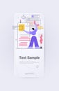 man developer creating mobile app user interface application development concept vertical