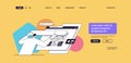 man developer creating website ui interface web application development program software optimization concept Royalty Free Stock Photo