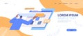 man developer creating website ui interface web application development program software optimization concept Royalty Free Stock Photo