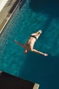 Man Diving Into The Pool Royalty Free Stock Photo