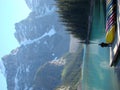 Man on a dock Lake Moraine Royalty Free Stock Photo