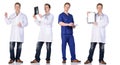 Man doctor group Royalty Free Stock Photo