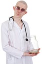 Man in doctor's smock