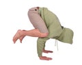 Man does handstand Royalty Free Stock Photo