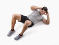 Man doing abdominals Royalty Free Stock Photo