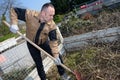 Man doing the compost