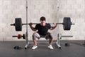 Man Doing A Crossfit Back Squat Exercise