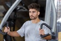 man doing exercise in gym Royalty Free Stock Photo