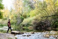 Man doing hiking