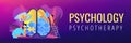 Psychotherapy and psychology header banner.