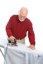 Man Doing Ironing Royalty Free Stock Photo