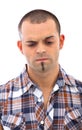 Man doubt expression Royalty Free Stock Photo