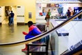 UNITED STATES - June 02: Man dressed as spider man takes a break at a mall, June 02, 2016 in Los Angeles, United States