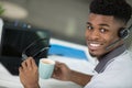 man drinking coffee in office Royalty Free Stock Photo