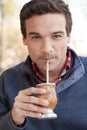 Man drinking Mate Royalty Free Stock Photo