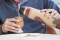 Man drinking Mate Royalty Free Stock Photo