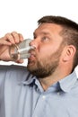 Man drinking water