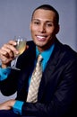 Man drinking wine Royalty Free Stock Photo