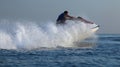 Man drive on the jetski Royalty Free Stock Photo