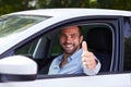 Man driving car Royalty Free Stock Photo