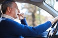 Man driving his car Royalty Free Stock Photo