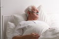 Man dying in hospital bed Royalty Free Stock Photo