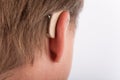 Man ear, hearing aid Royalty Free Stock Photo