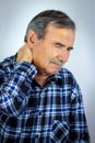 Man with ear pain Royalty Free Stock Photo