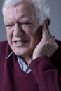 Man with earache