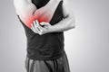 Man and elbow pain