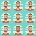 Man, emotions avatar Royalty Free Stock Photo